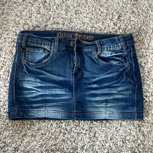 Vintage Urban Heritage Jean Mini Skirt